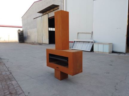 大型Corten Fire Place