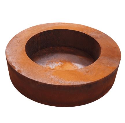 Weathering Steel Round Fire Pit Bowl