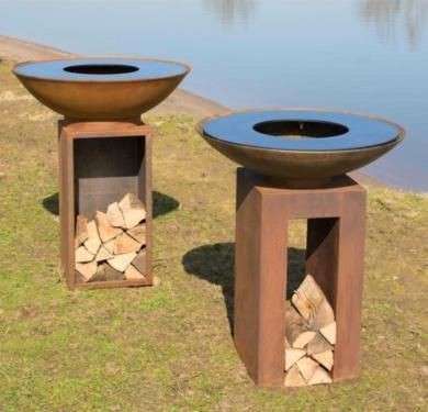 烹饪家具Corten Steel BBQ