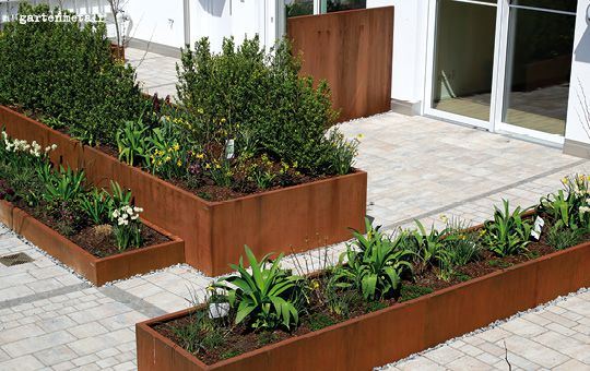 Corten Steel Garden Step Edgings