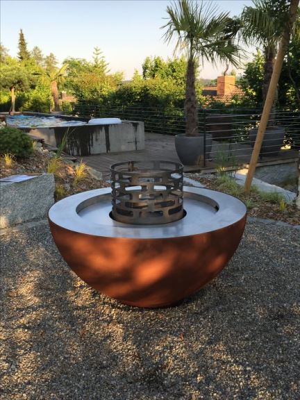 户外露营家具Corten Steel BBQ