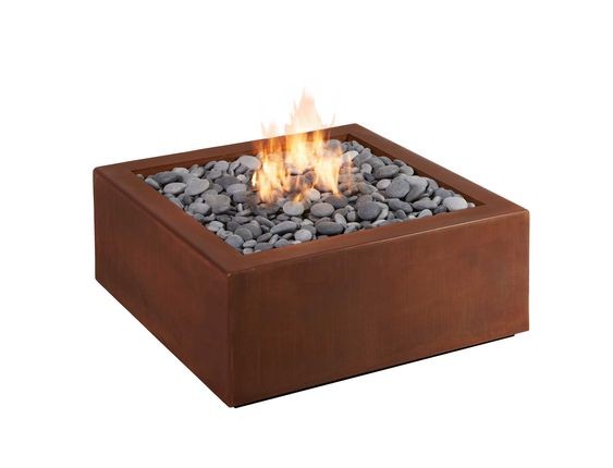 方形Corten Steel Firepits