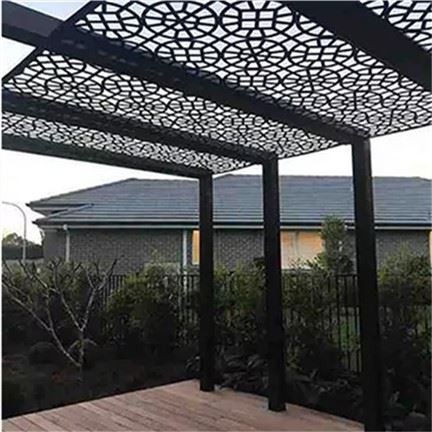 AHL Corten Steel Black Metal Gazebo